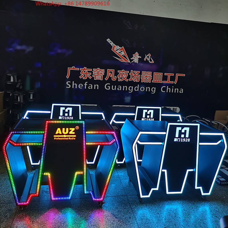 Event Suppliers - Op maat gemaakte metalen LED DJ-boothtafel
