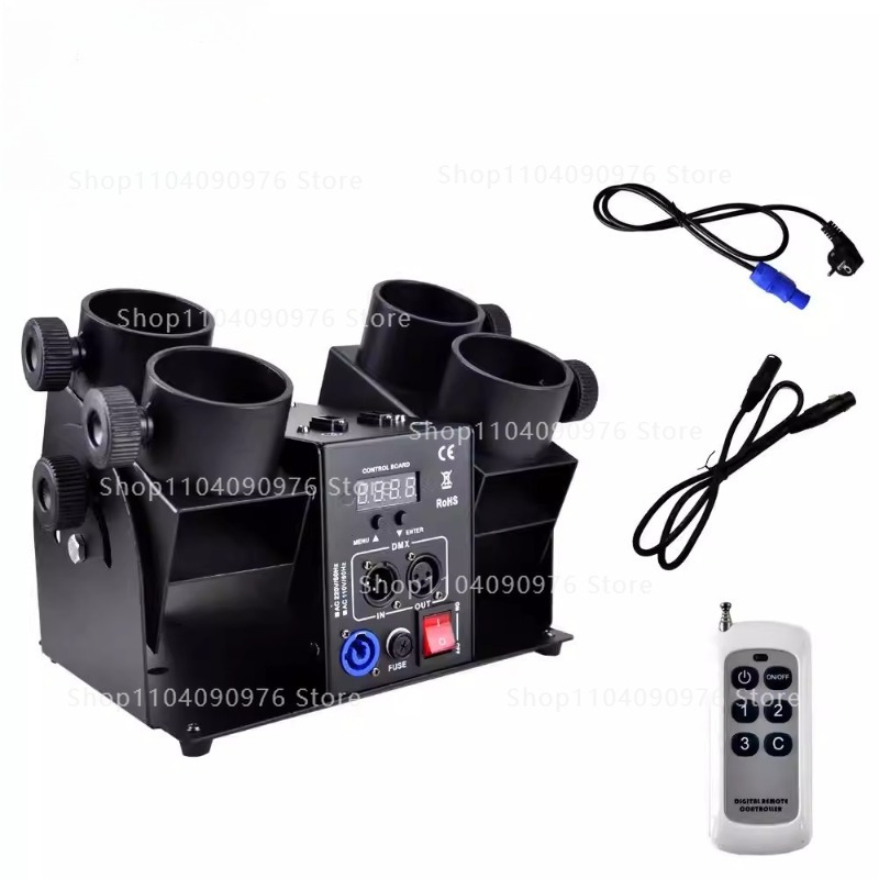 Confetti Cannon Tube - TIPTOP 4-buis confettikanon regenboogmachine met afstandsbediening
