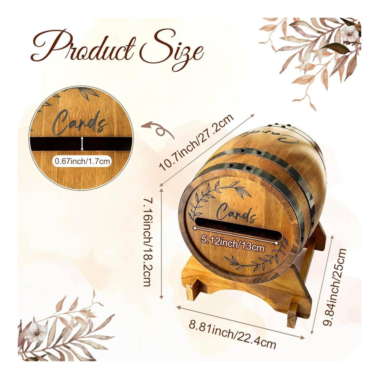 Grote houten kaartendoos met s - Event Party Box recensie en prijs