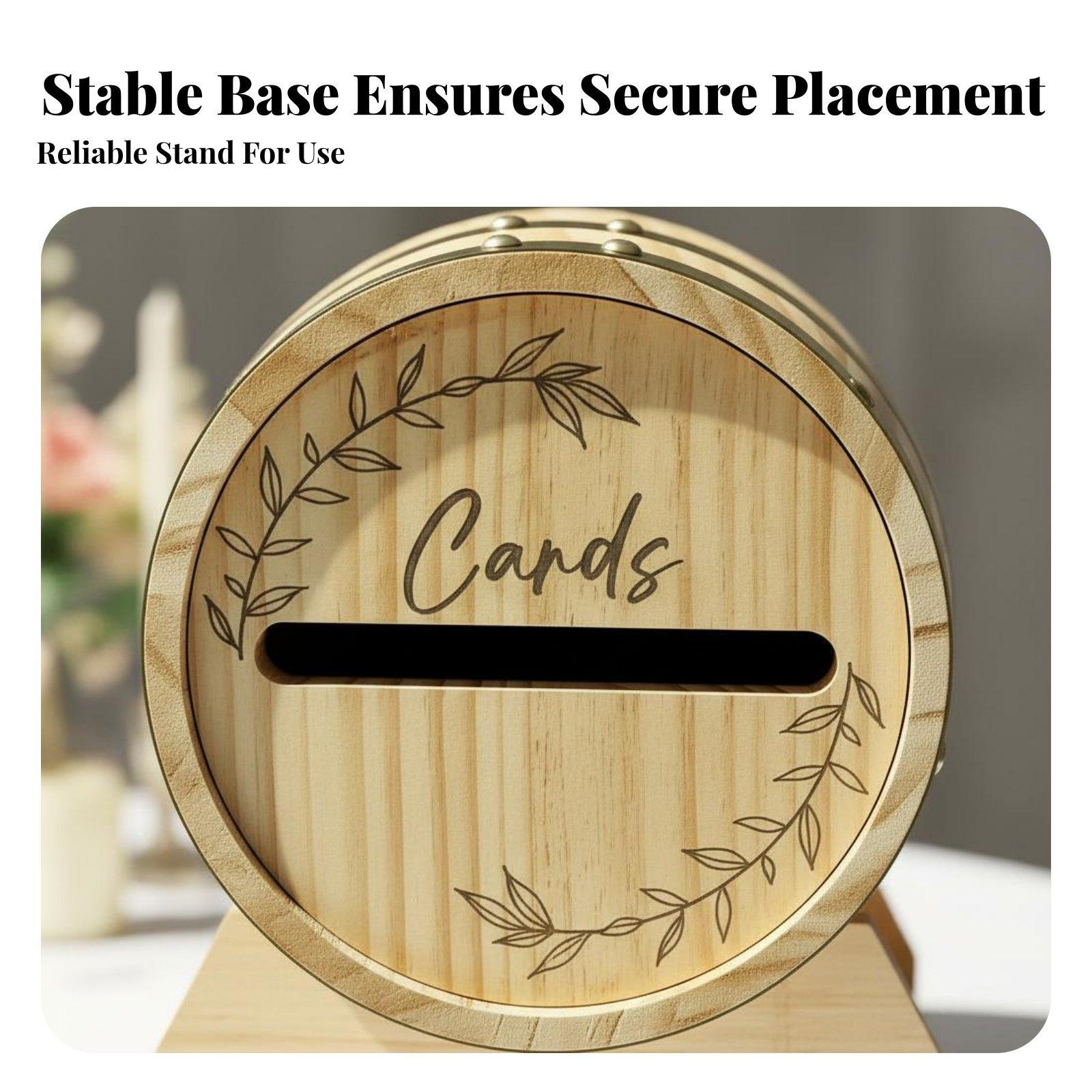 Grote houten kaartendoos met s - Event Party Box recensie en prijs