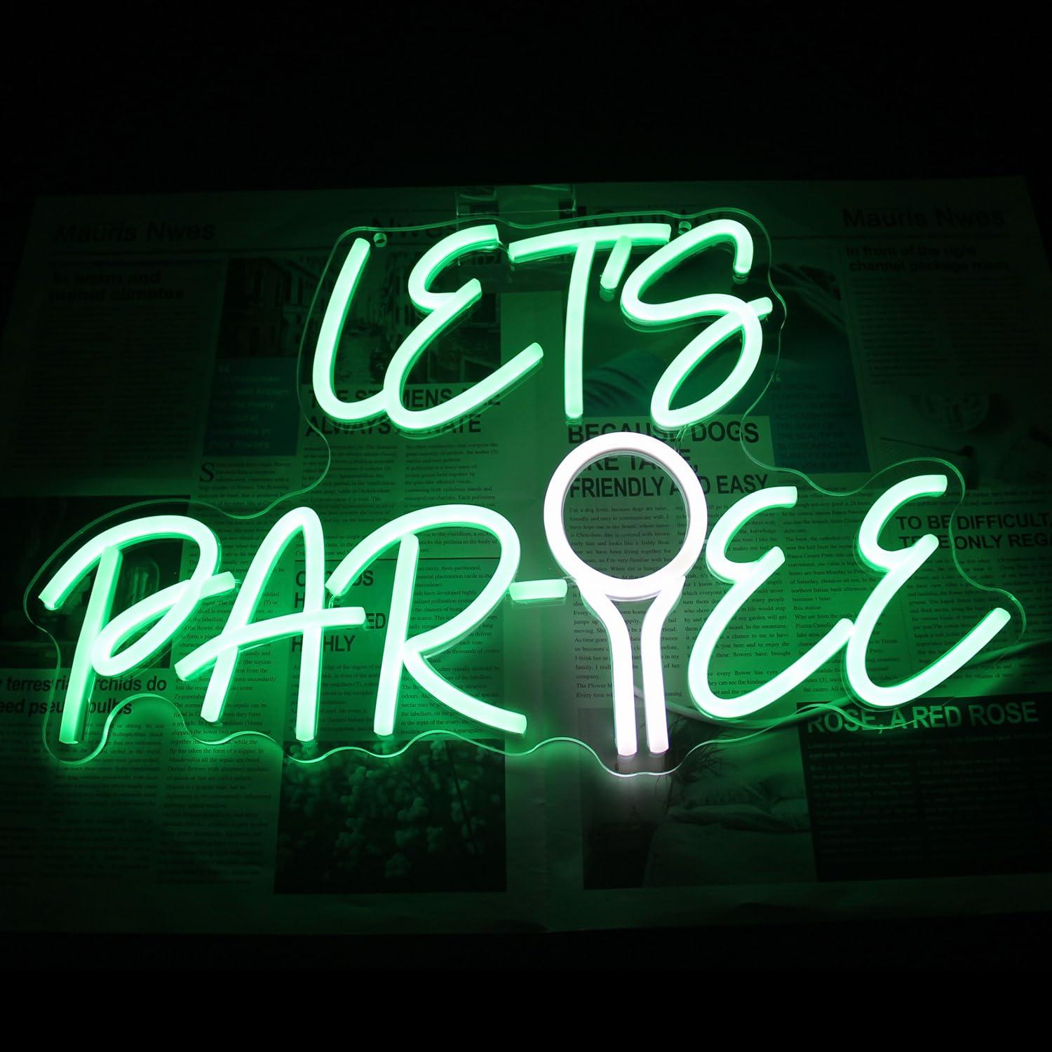 Laten we een Par Tee neonrecla - Neon Sign Party recensie en prijs