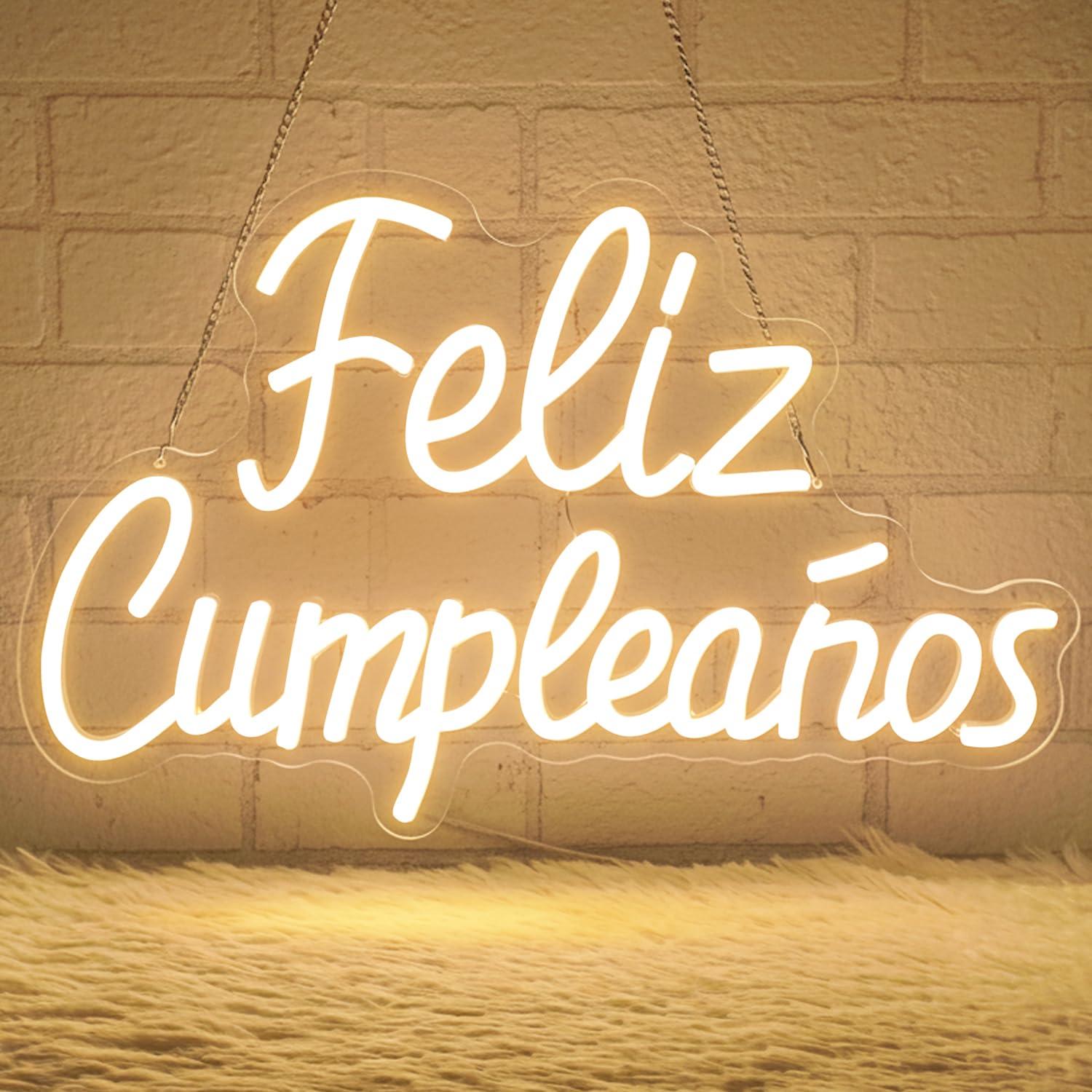 Feliz Cumpleanos Neonreclame,  - Neon Sign Party recensie en prijs