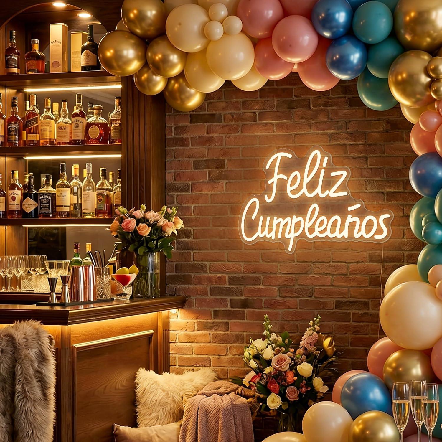 Feliz Cumpleanos Neonreclame,  - Neon Sign Party recensie en prijs