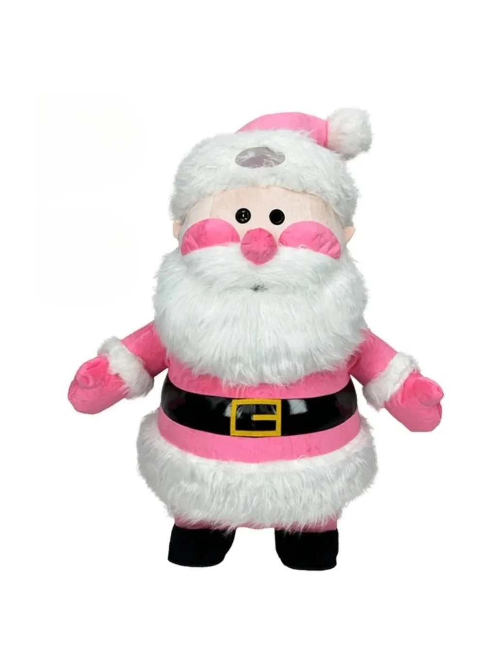 Roze opblaasbaar kerstmankostu - Event Party recensie en prijs