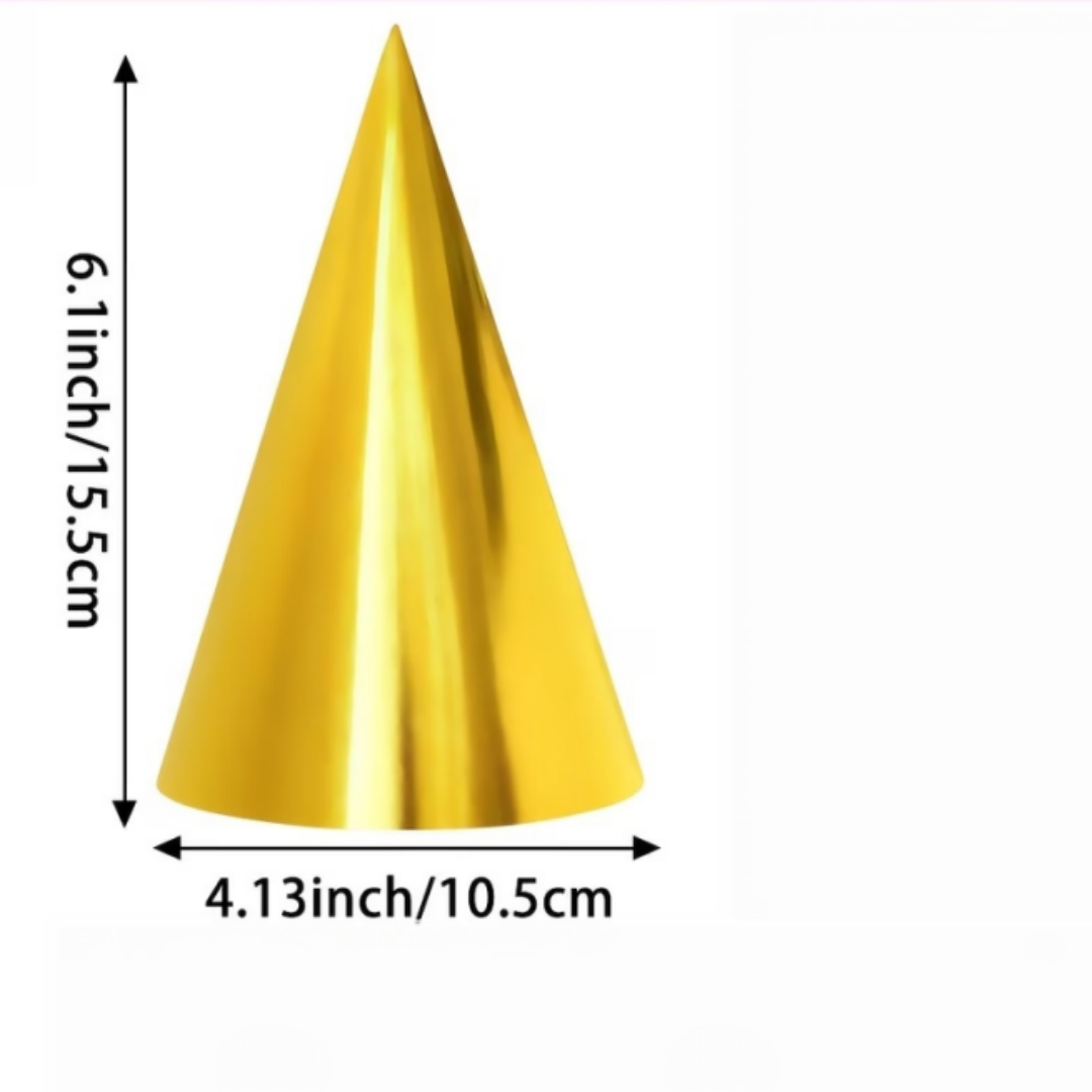 10 stuks kleurrijke metalen fo - Party Hat Cone recensie en prijs