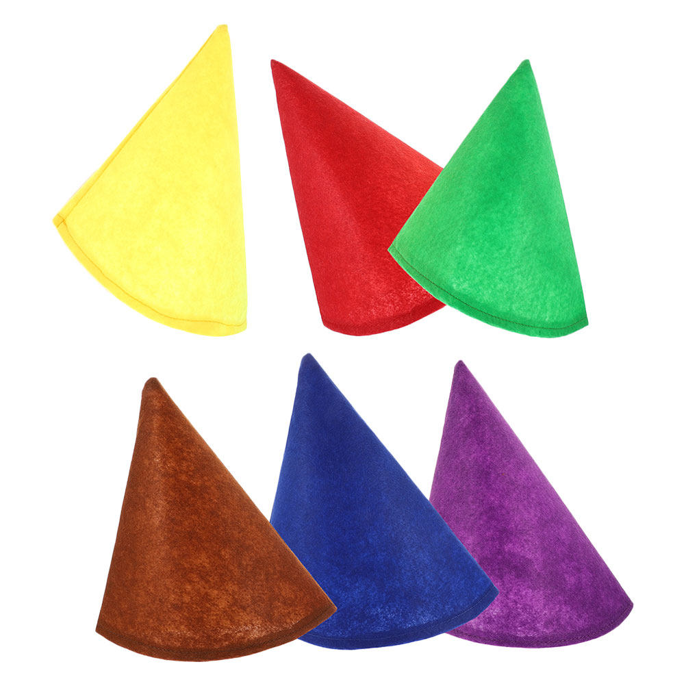 6 stuks speelse vilten kegelho - Party Hat Cone recensie en prijs