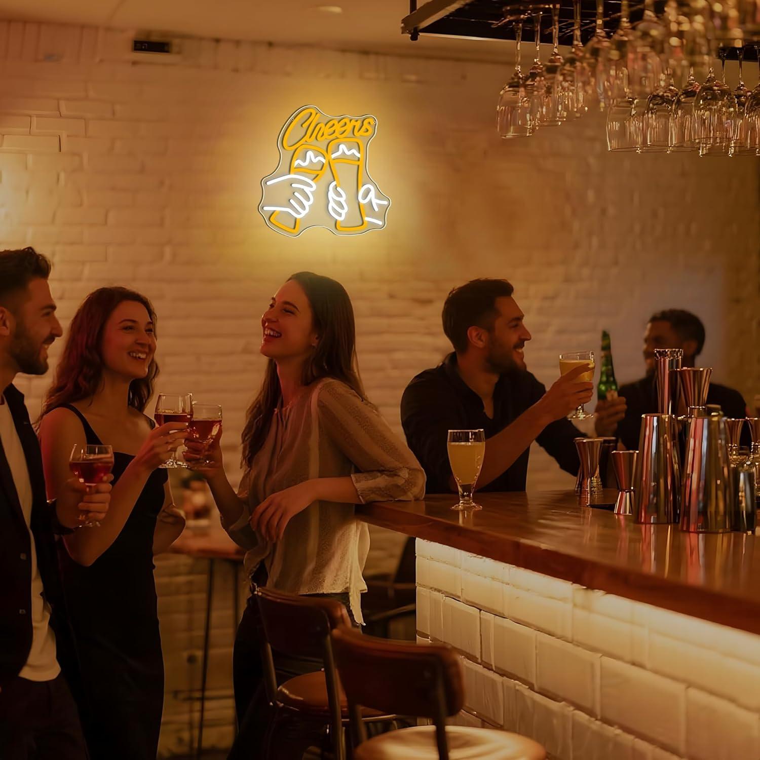 Cheers Cocktail Neonbord USB D - Neon Sign Party recensie en prijs